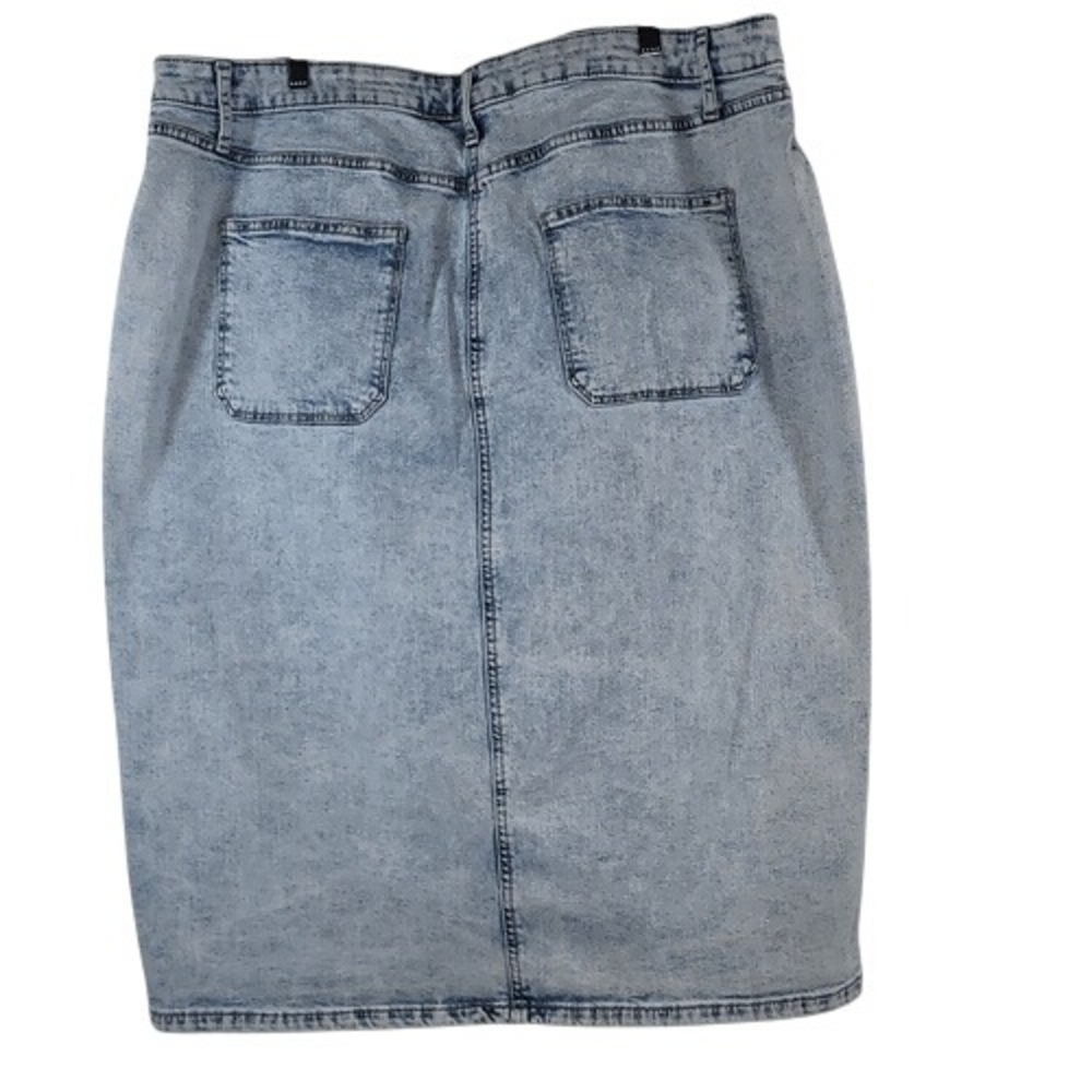 Sonoma Light Blue Denim Pencil Midi Skirt - Picture 5 of 12